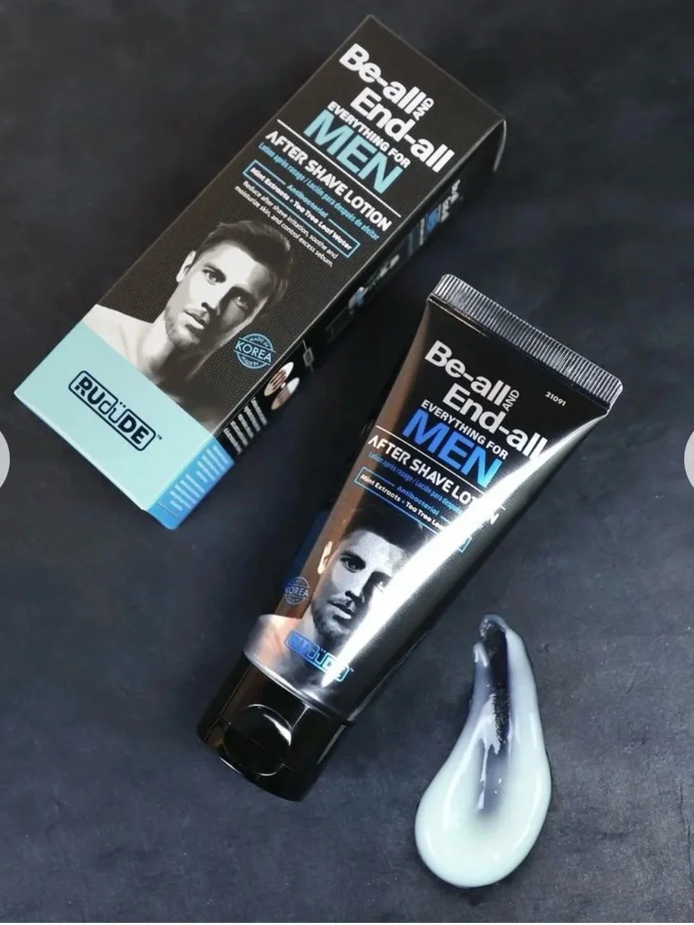 RUDE Be-all and End-all Men's Aftershave Lotion Mint Antibacterial 1.69 oz